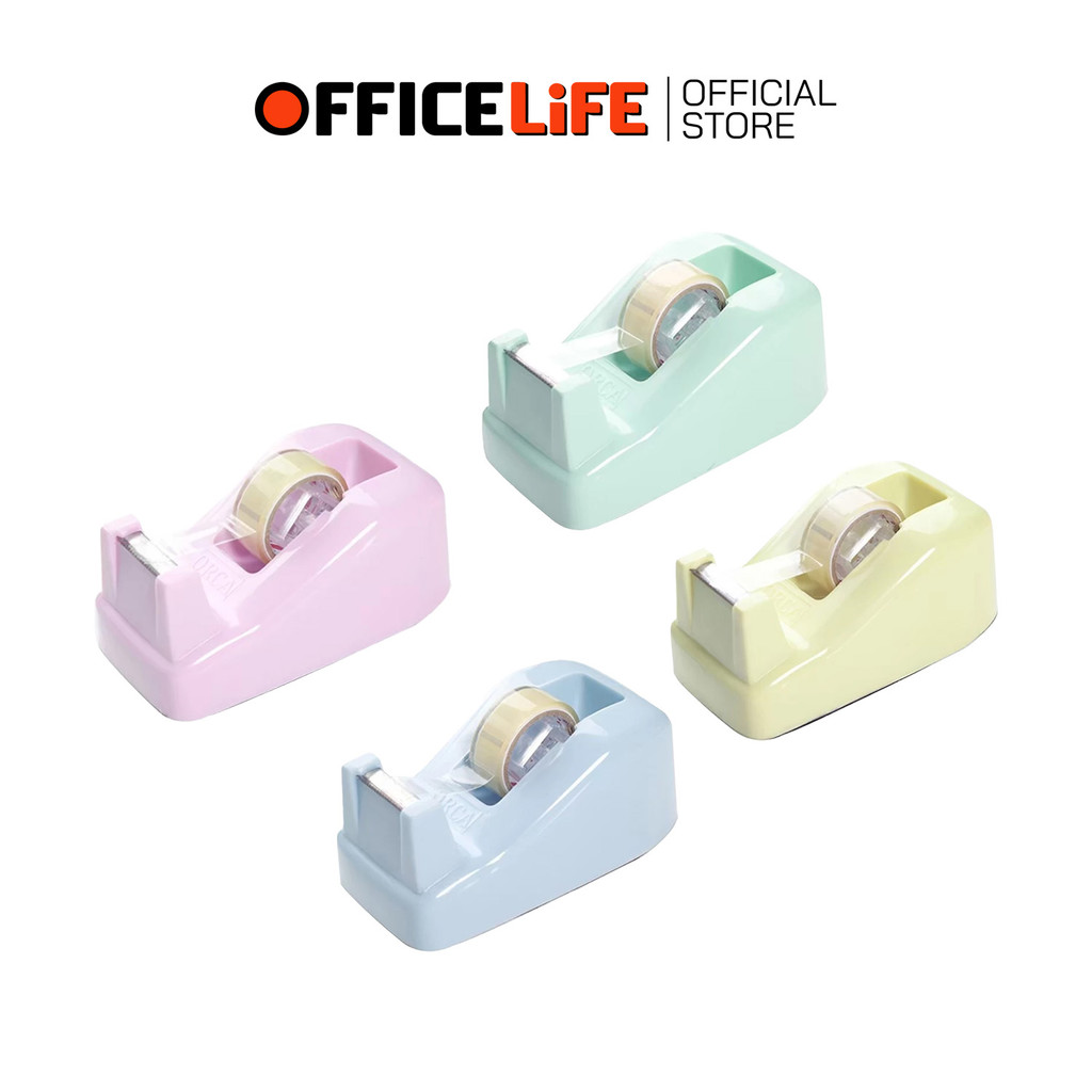ORCA (ออร์ก้า) แท่นตัดเทป ที่ตัดเทป สีสันน่ารัก สีพาสเทล รุ่น No.5 PASTEL ( 1 แท่น คละสี )