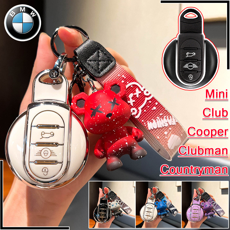 ปลอกกุญแจรถ BMW สําหรับ BMW mini/Club/Cooper/Clubman/Countryman เคสกุญแจรถ BMW mini พวงกุญแจเคสกุญแจ
