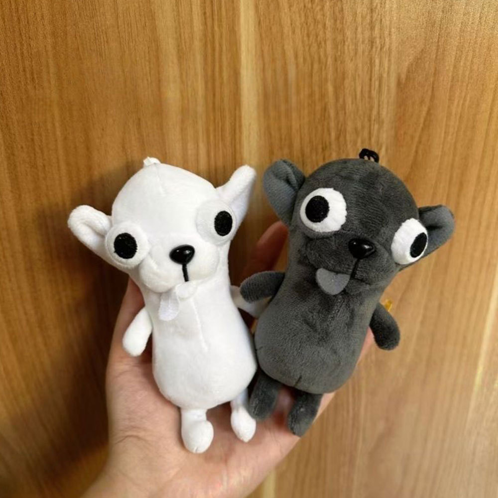 ตุ๊กตาชิวาวาจี้สุนัขตุ๊กตาของขวัญพวงกุญแจสร้างสรรค์ตลกน่าเกลียดน่ารักกระเป๋าตกแต่ง
