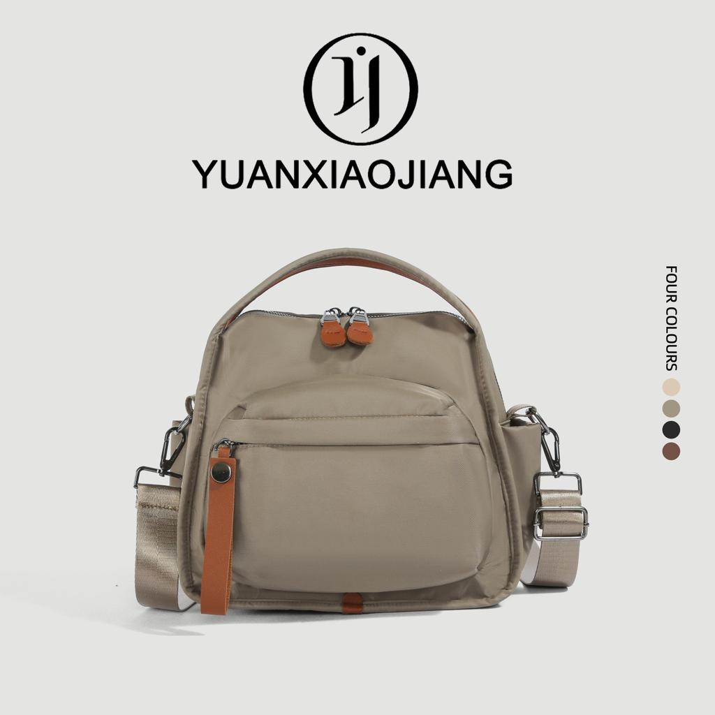 YUANXIAOJIANG กระเป๋าสะพายข้างผู้หญิง รุ่นใหม่ ผ้าไนลอนกันน้ำ ใช้ได้ทั้งชายหญิง สะพายไหล่หรือสะพายเฉียงได้