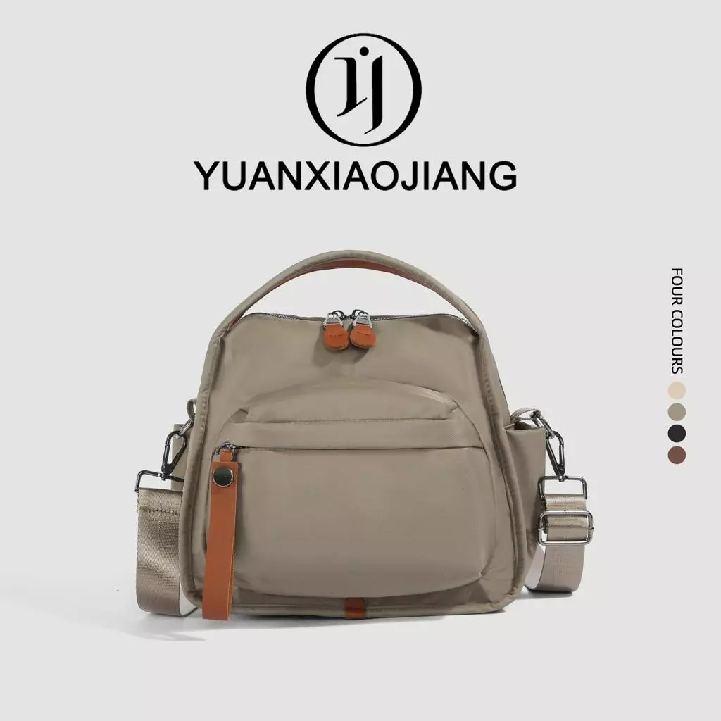 YUANXIAOJIANG กระเป๋าสะพายข้างผู้หญิง รุ่นใหม่ ผ้าไนลอนกันน้ำ ใช้ได้ทั้งชายหญิง สะพายไหล่หรือสะพายเฉียงได้