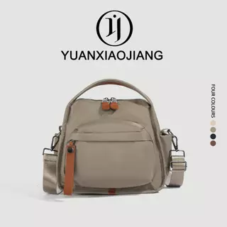 YUANXIAOJIANG กระเป๋าสะพายข้างผู้หญิง รุ่นใหม่ ผ้าไนลอนกันน้ำ ใช้ได้ทั้งชายหญิง สะพายไหล่หรือสะพายเฉียงได้