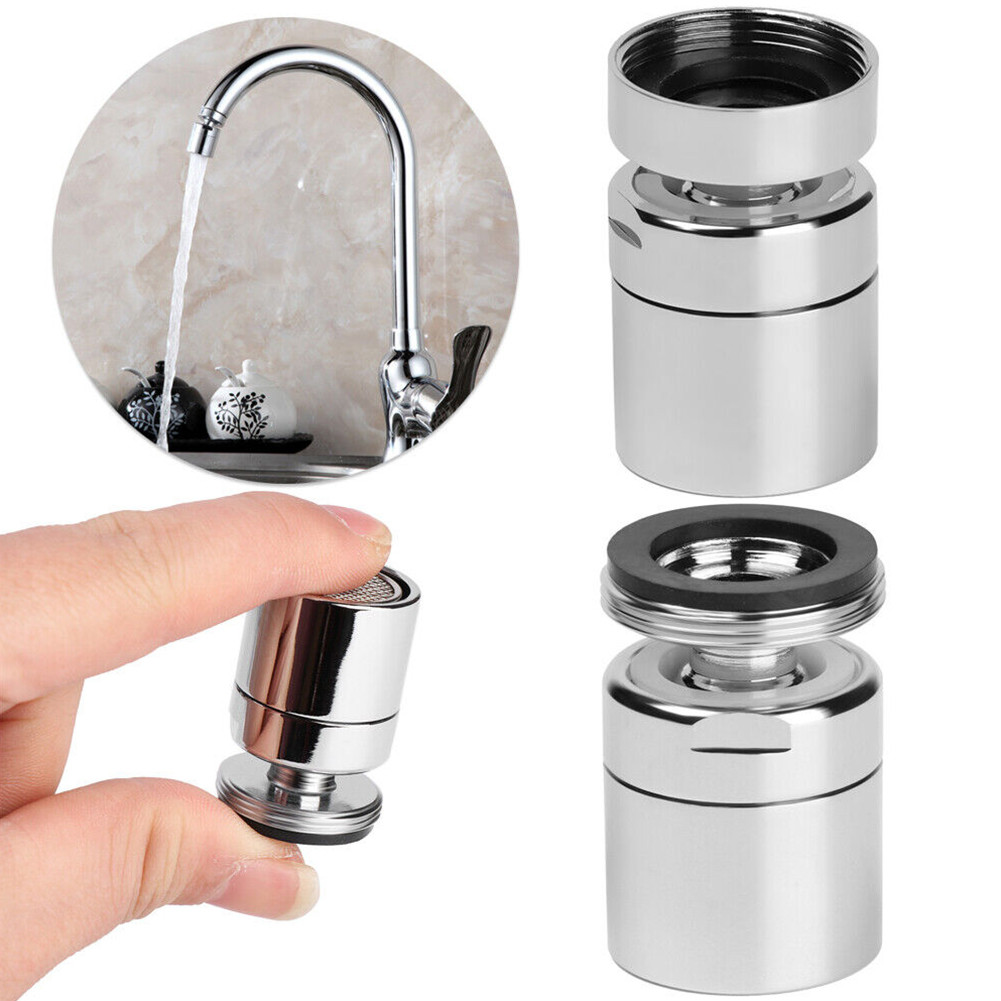 【iTools】Chrome Finish Tap Nozzle 360 Degree Swivel Water Saving Aerator for Sink FaucetsHot Sale