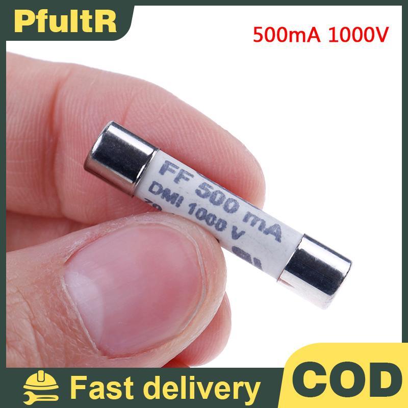 Null 1 PC FF 0.5A 500mA 1000V dmi ฟิวส์สําหรับมัลติมิเตอร์ F15B F17B F18B 6.3x32 มม.null