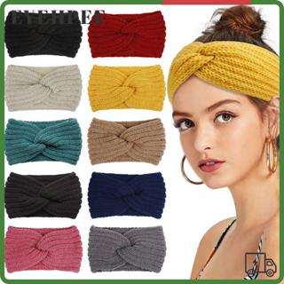 EYEHPEE ที่คาดผมถักแบบหัวโหนด อุ่นหูด้วยเส้นใยเหมือนขนสัตว์