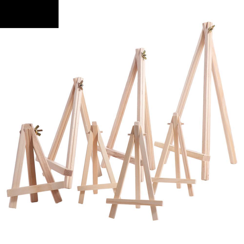 LUNAZAP Triangle Display Stand, Portable Small Wood Mini Stand, Painting & Sketch Folding Desk Stand