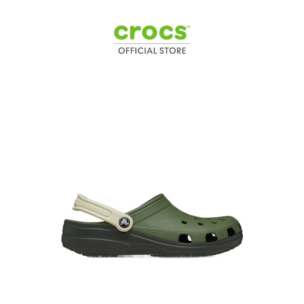 CROCS รองเท้าลำลองผู้ใหญ่ CLASSIC RETRO SPORT CLOG รุ่น 211281-309 - ARMY GREEN