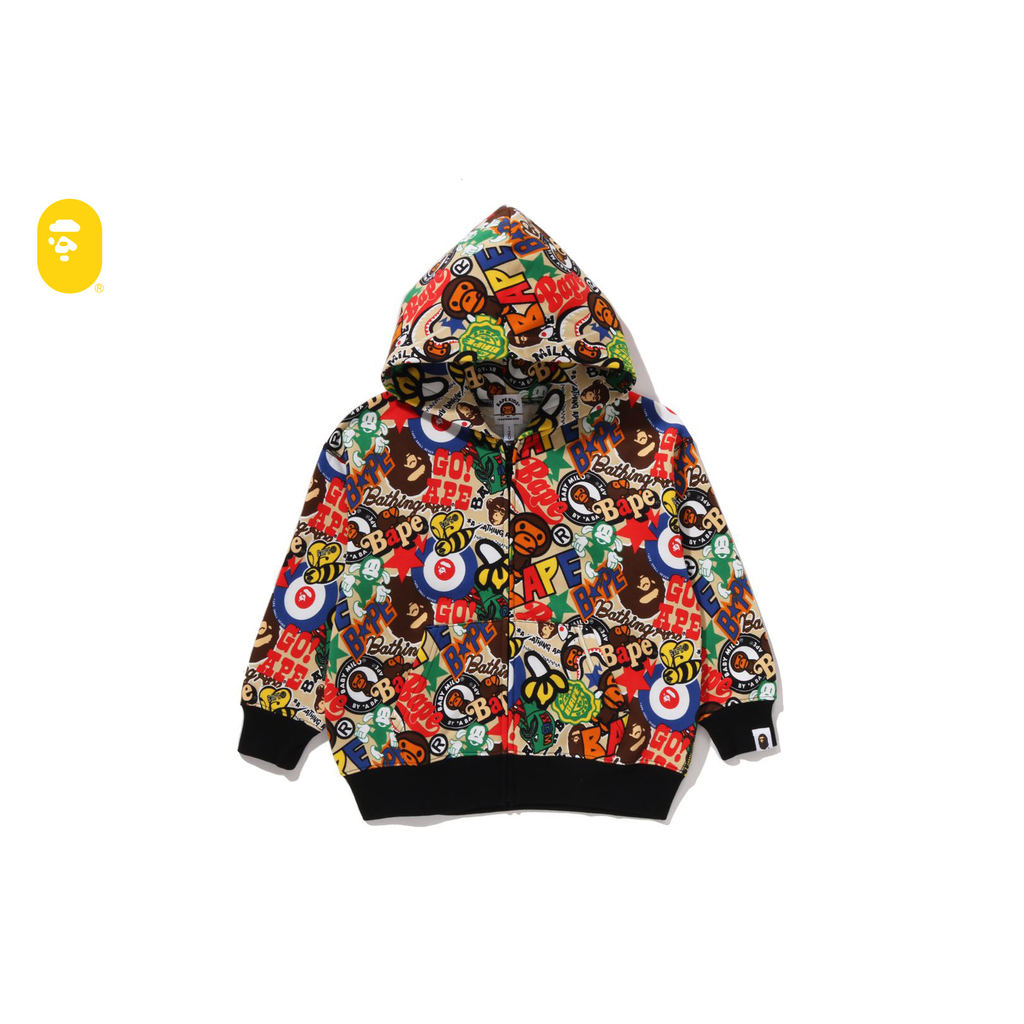 BAPE BAPE MILO เสื้อฮู้ดซิป Relaxed Fit ของแท้ | นำเข้าญี่ปุ่น GOYOUTATI
