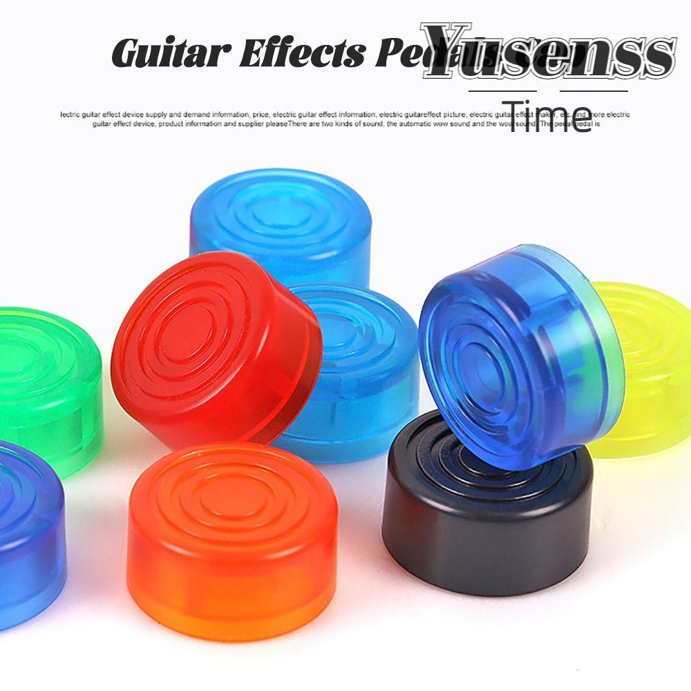 YUSEN Footswitch Topper Cover, Guitar Effects Parts Multi Color Guitar Effects Pedal, คุณภาพสูง ABS กีตาร์ Stomp ลูกบิดกีตาร์ไฟฟ้า