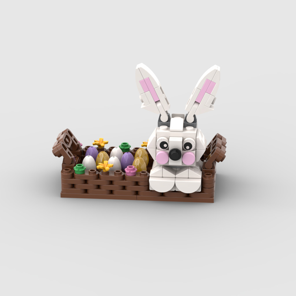 Easter Bunny และไข่อีสเตอร์รุ่น Creative Easter Building Blocks ประกอบของเล่นเพื่อการศึกษา 187PCS Bu