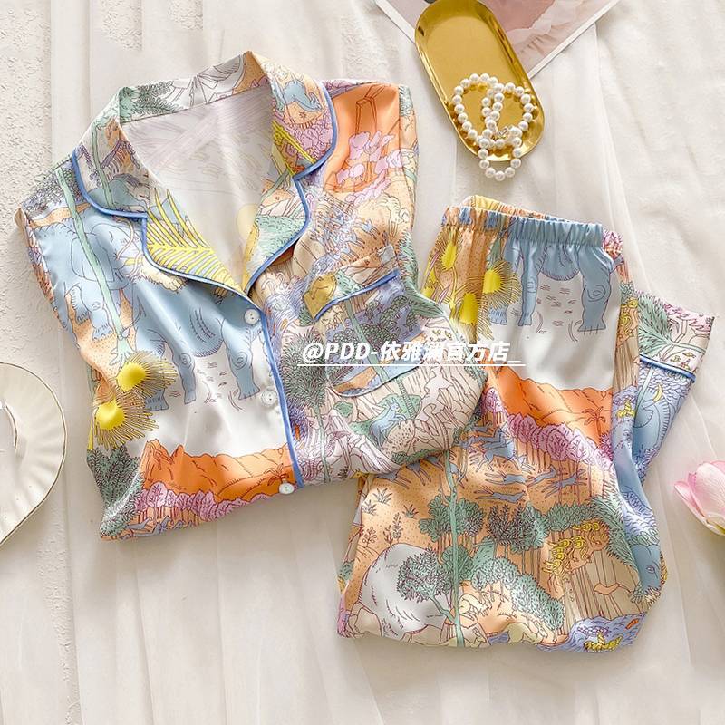 Girls' Pajamas New Soft and Comfortable Silk Home Wear Girls' Pajamas New Soft and Comfortable Silk 