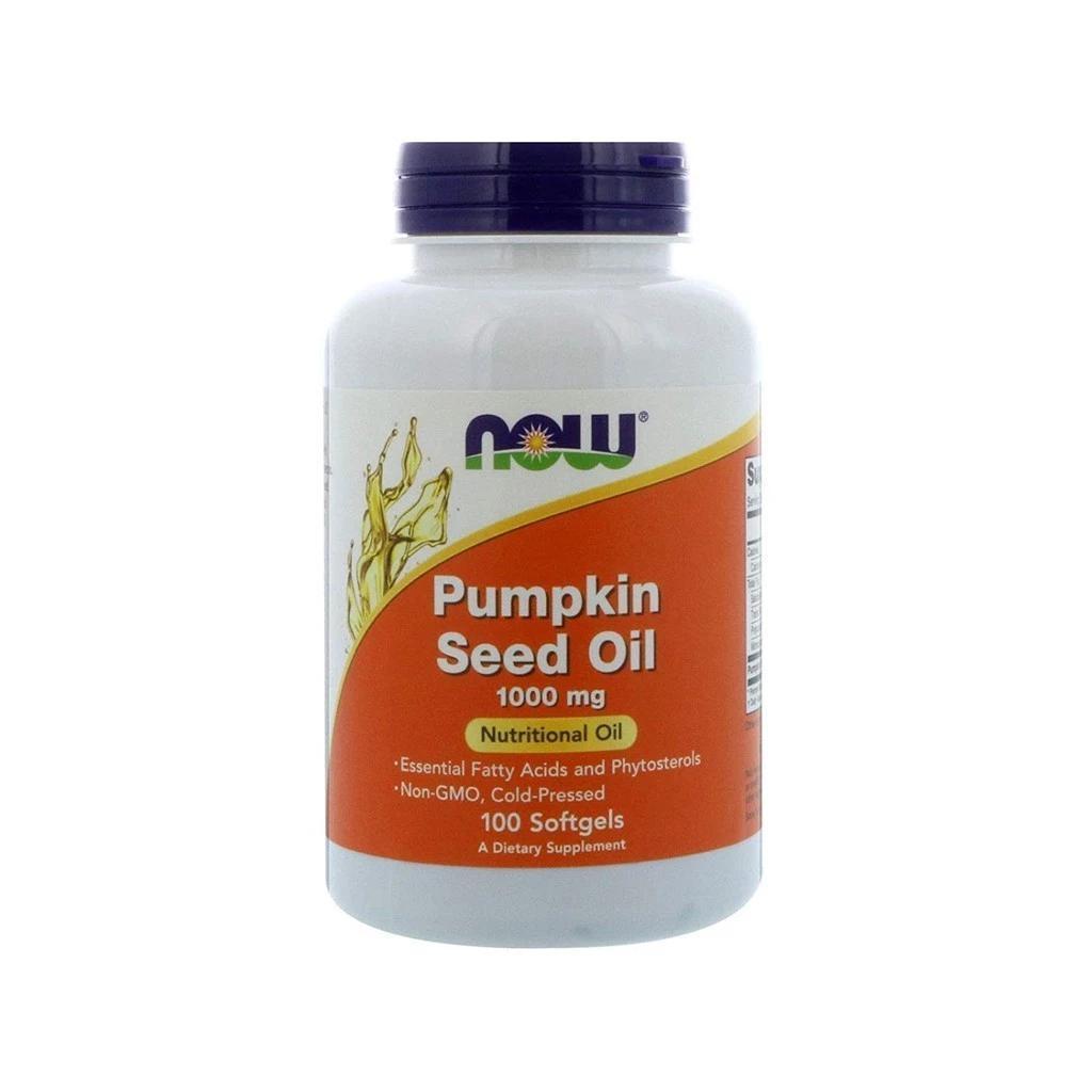 【นำเข้า】Pumpkin Seed Oil น้ำมันเมล็ดฟักทอง เหมาะสำหรับผู้ที่ใส่ใจดูแลสุขภาพในทุกช่วงวัย 1000mg 100 Softgels NOW