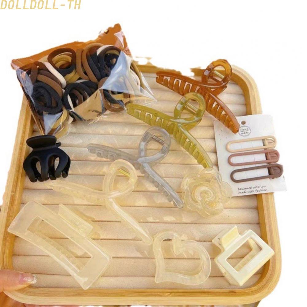 [Dolldoll]Complete Your Look with Our Vibrant Hair Accessories Set Including Stylish Clips