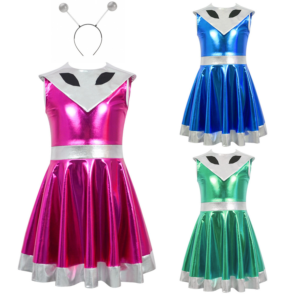 New Halloween dress, European and American robot monster cosplay costume, alien role-playing outfit