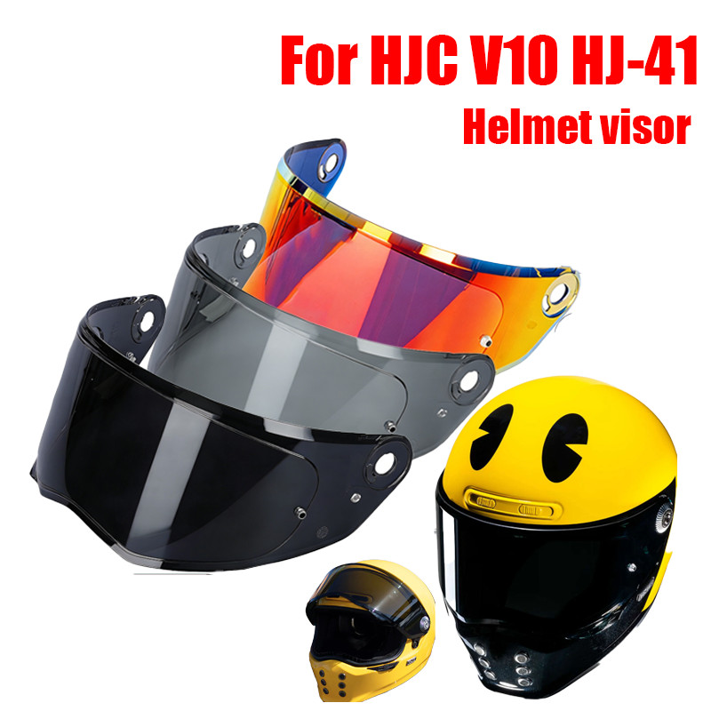 V10 หมวกกันน็อครถจักรยานยนต์ Visor เลนส์สําหรับ HJC V10 HJ-41 HJ41 เปลี่ยน Anti-UV Anti-Scratch กันฝ