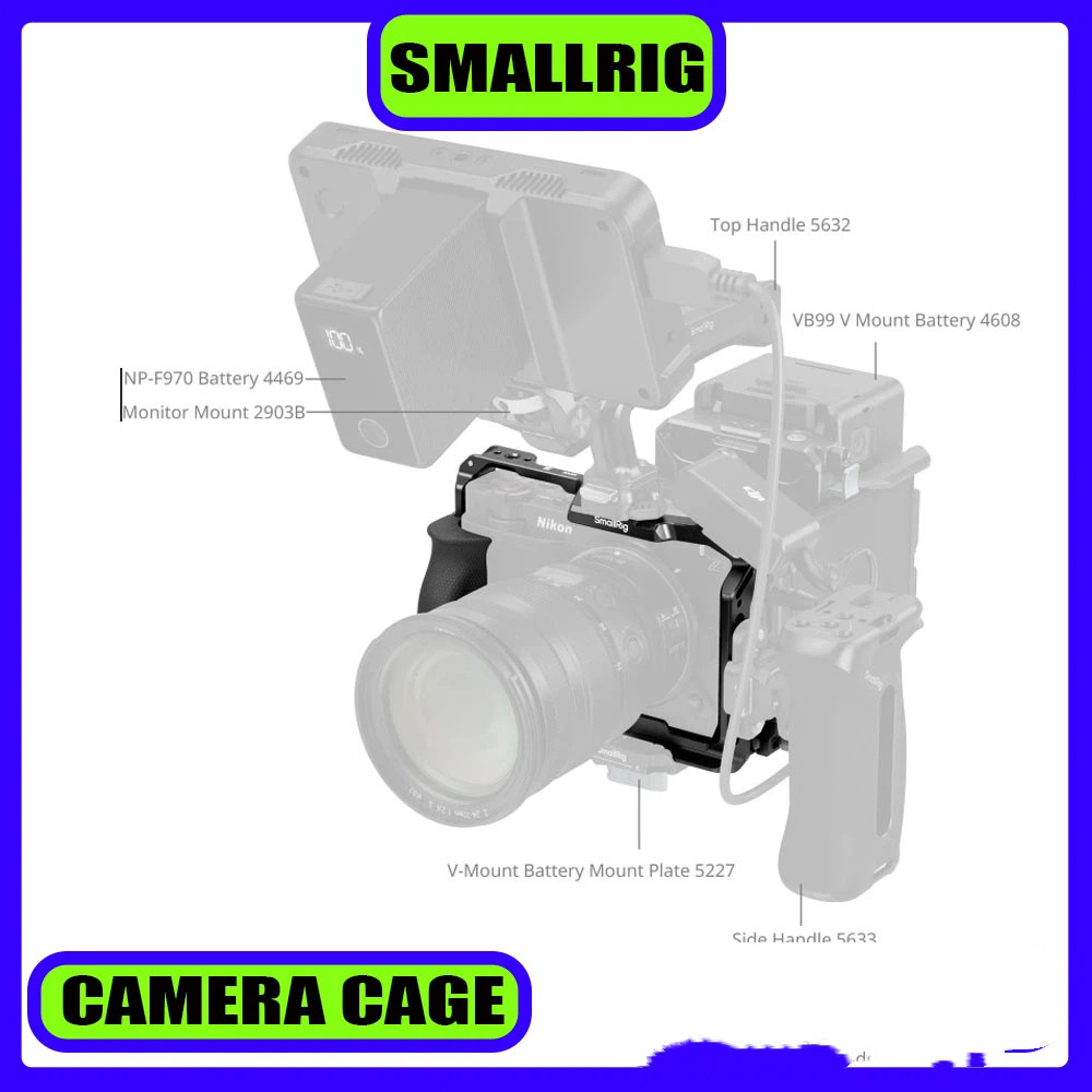 SmallRig ZR กล้องสําหรับ Nikon ZR Mount Plate ในตัว Arca-Swiss Quick Release Plate สําหรับ Arca ขาตั