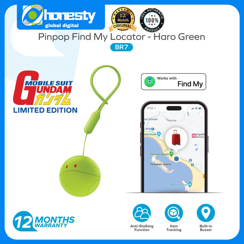 Momax Pinpop Find My Locator Tracker Mobile Suit Gundam Limited Edition Keys Finder Item Locator Sma