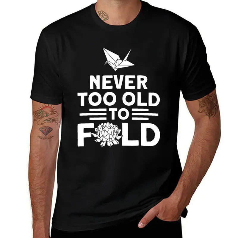 man graphic Origami Never graphic man shirts T-Shirt Master t To Paper tees Funny Too t for Old Fold