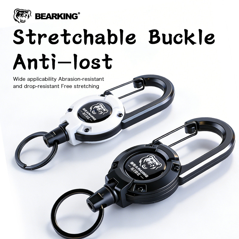 เชือกเส้นเล็กยืดหยุ่น BEARKING สำหรับตกปลา ขนาด 60 ซม., ทำจากวัสดุ ABS ป้องกันการสูญหายของอุปกรณ์