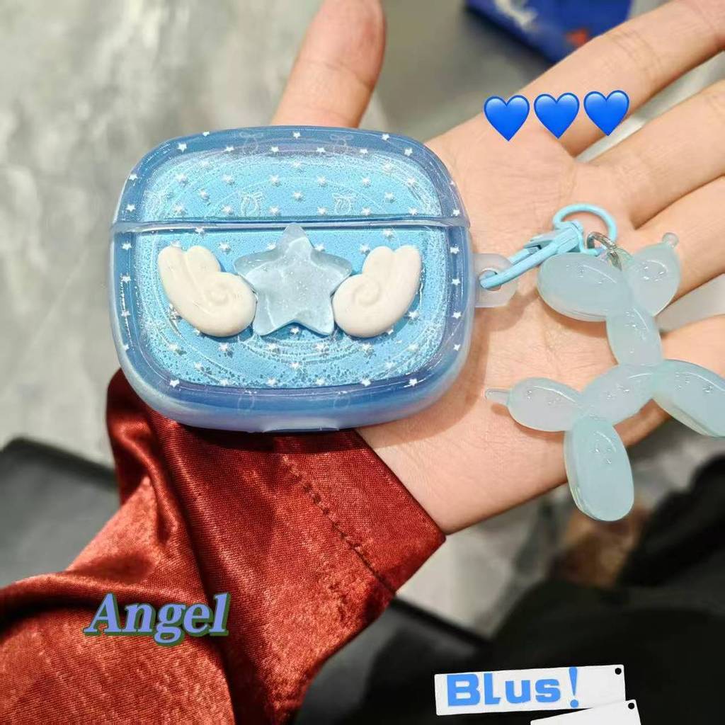 โปร่งใสโปร่งใส Blue Star OPPO EncoAir4pro หูฟัง R4 กันกระแทก FRee4 โซ่ air4 รุ่นเสียงใหม่ air2p สินค