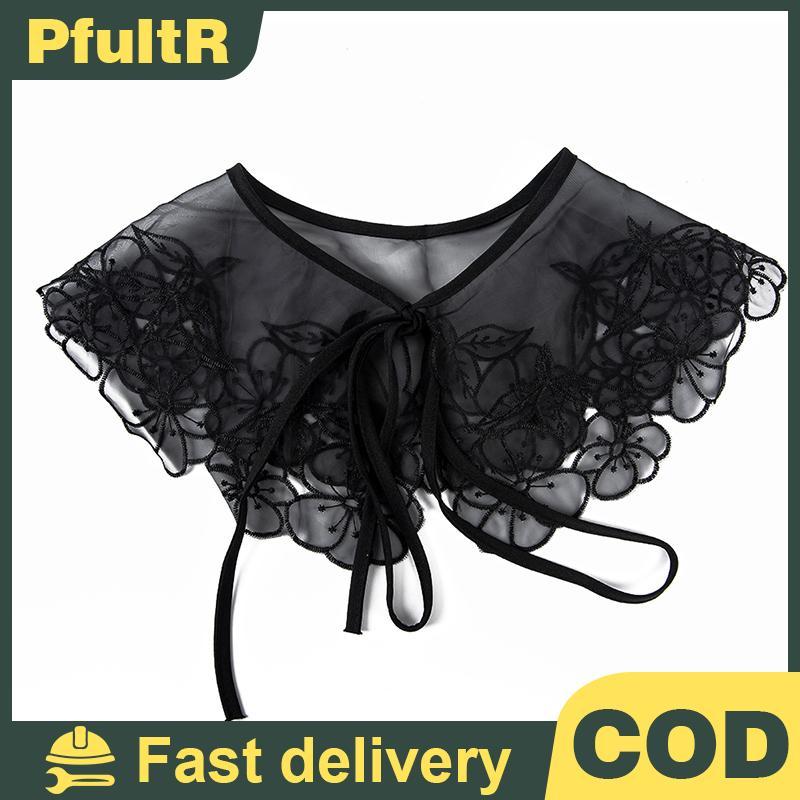 Null เสื้อปกสร้อยคอสุภาพสตรีเท็จเสื้อคอปกเสื้อ Faux ครึ่งเสื้อยืดเสื้อผ้า null