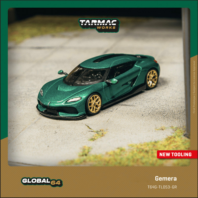 Tarmac Works TW 1:64 Gemera Green รถเหล็กโมเดล