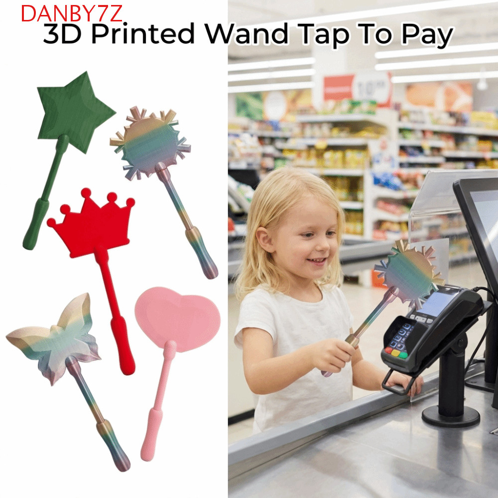 DANBY7Z 3D พิมพ์ Wand Tap To Pay, Creative แบบพกพา Contactless Payment Sleeve, แฟชั่นน้ําหนักเบาตลก 