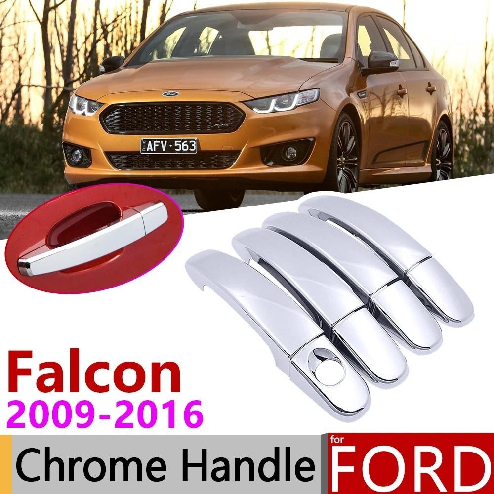 สําหรับ Ford Falcon FGX G6E XR6 XR8 XT 2009 ~ 2016 Chrome มือจับประตูรถอุปกรณ์เสริมสติกเกอร์ Trim ชุ