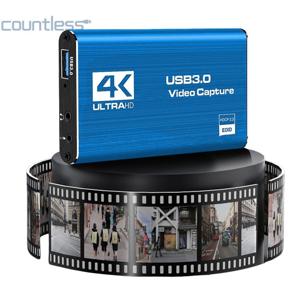 4K HDMI-ใช้งานร่วมกับUSB 3.0 Video Capture Card 1080P 60FPS Audio Video Capture CardสําหรับOBS Captu