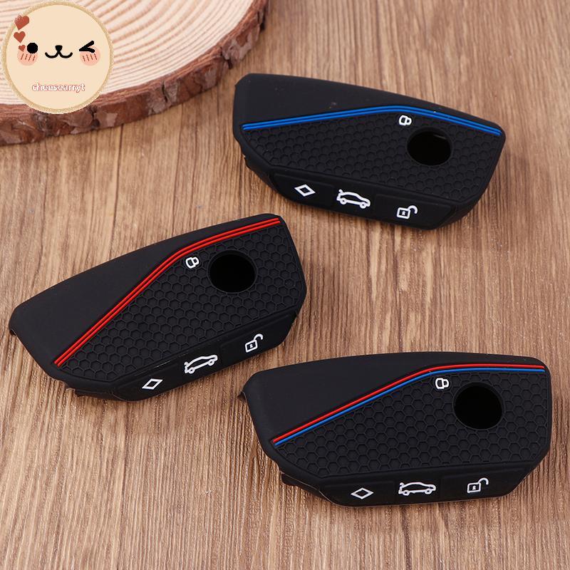 Chee ซิลิโคนกุญแจรถปกป้องเชลล์ Fob สําหรับ I7 X7 G07 LCI IX I20 X1 U11 7 Series G70 G09 XM U06 G81 M
