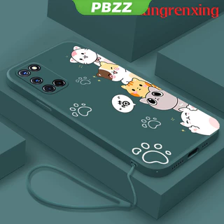 PBZZ เคสซิลิโคนนิ่ม ลายการ์ตูนแมว กันกระแทก สําหรับ OPPO A52 OPPO A92 OPPO A74 5G YTDZMM02