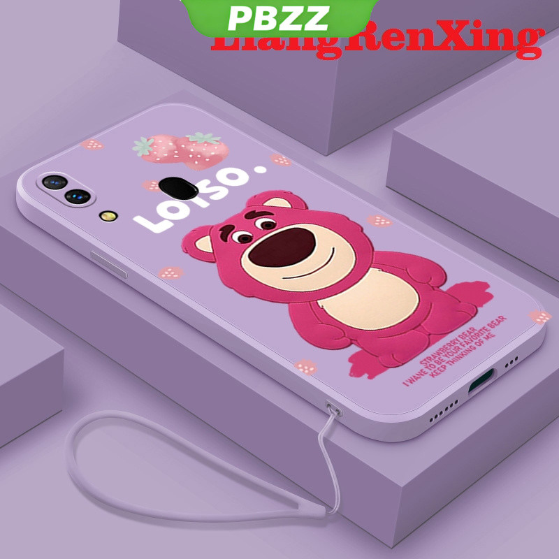 PBZZ เคสโทรศัพท์ เคส samsung a20 samsung a30 เคสซิลิโคนนิ่ม ลายหมีสตรอเบอร์รี่ กันกระแทก สําหรับ samsung a20 samsung a30 YTHSX01 น่ารัก ลายการ์ตูน กันกระแทก