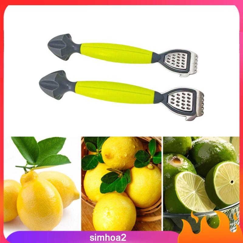 [Simhoa2] 2 ชิ้น Lemon Zester เครื่องขูดคั้นน้ําผลไม้อเนกประสงค์พรีเมี่ยมสแตนเลสขูดหัวสําหรับทําอาหา