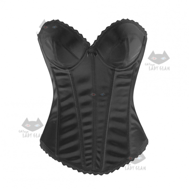 CATeye03230 LadyGlam Gorgeous Elegant Corset, Back Hook Lace-Trim ที่ถอดออกได้สายคล้องเจ้าสาว Corset