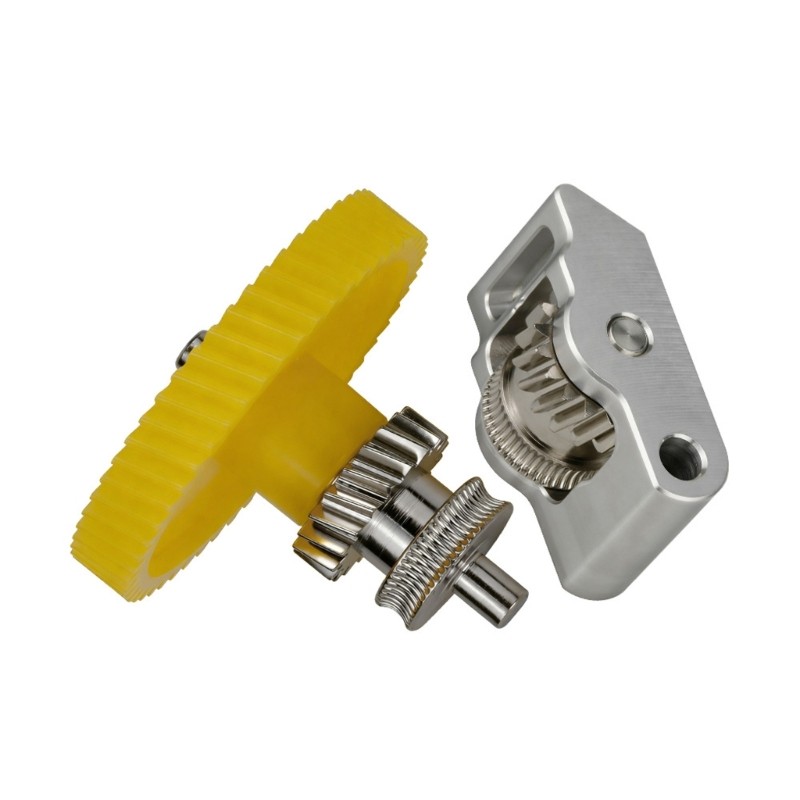 QJ Professional ชุบ Extruder ส่วนประกอบเกียร์สําหรับ P2S 3D เครื่องพิมพ์เหล็กแข็งเกียร์ยาวนานใช้