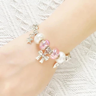 CQ CHIC [5163] Love Energy Bunny Ear Bracelet สร้อยข้อมือผู้หญิงแบบปรับได้ของขวัญวันเกิดเครื่องประดับของขวัญ