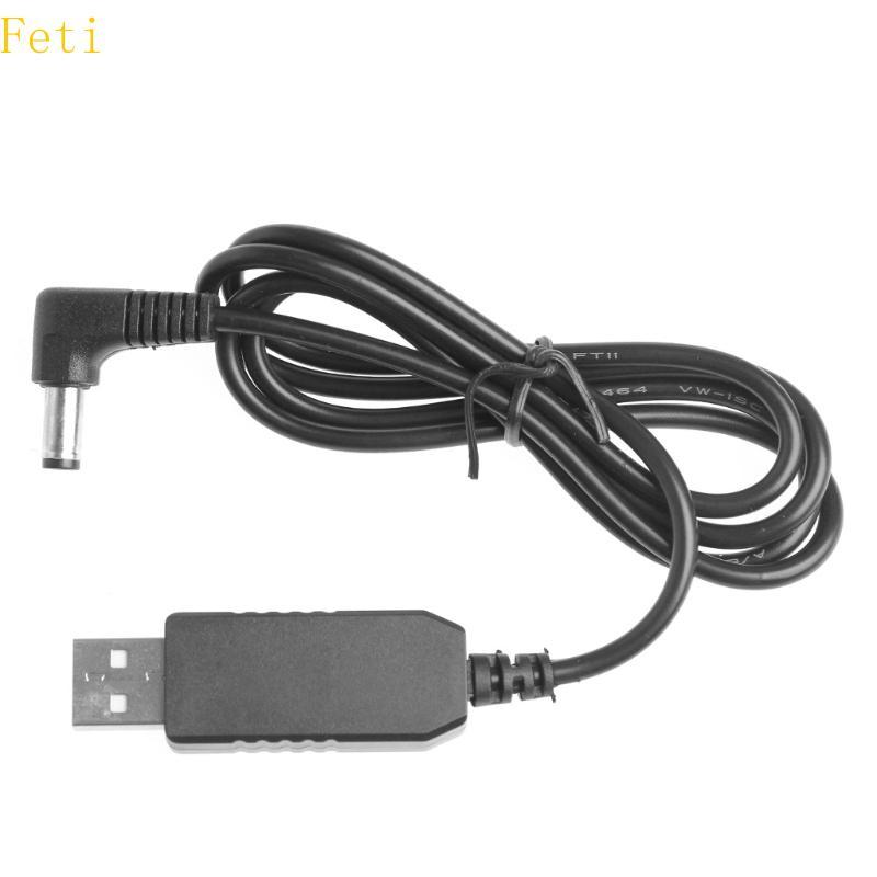 Feti USB to DC 5 5 มม.สายไฟ 5V Barrel Jack สายชาร์จ DC สายไฟ C