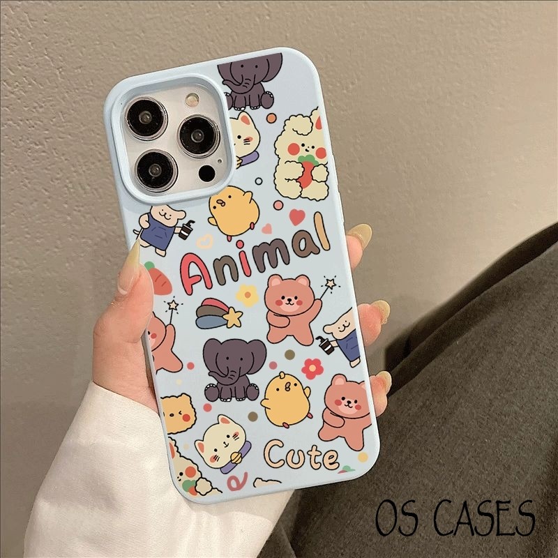 เคสไอโฟน 17/17 Pro/17 Pro Max/16/15/14/13/12/11 เคสซิลิโคนสีเดียว 5สี (ดำ ขาว ขาวชมพู น้ำเงิน เหลือง