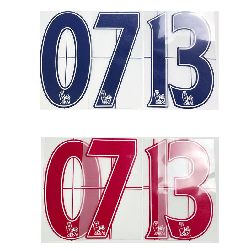 2007-2013 Retro Nameset Drogba Keane Modric Hazard Lamapard v.Persie Arshavin Kewell Lexrl Flocking 