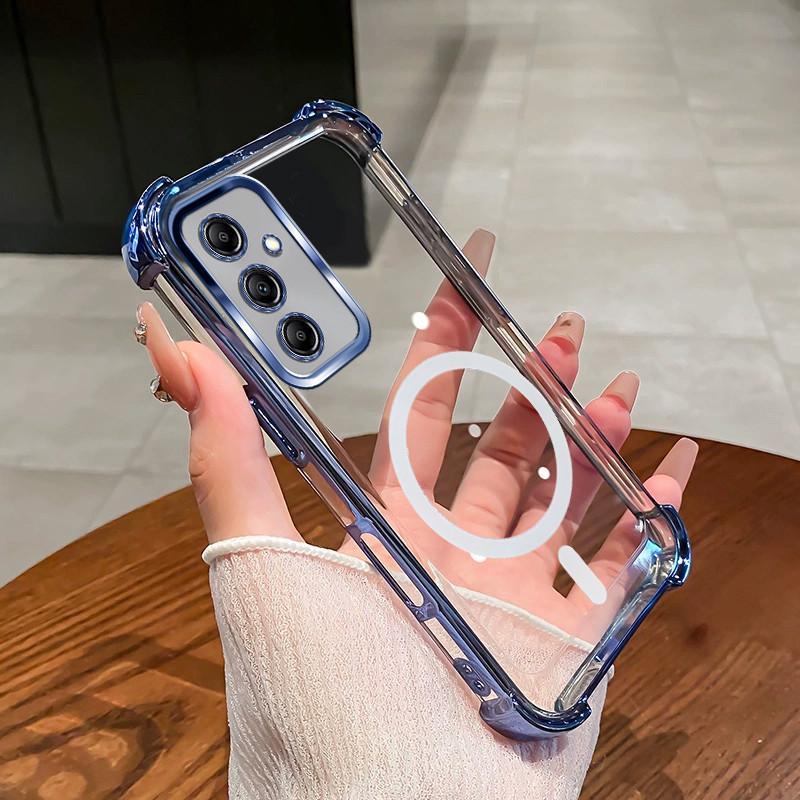 SAMSUNG สําหรับSamsung A14 A24 A34 A54 4G 5Gเคสโทรศัพท์2025 กันกระแทกใหม่แม่เหล็กSoftCaseสี่มุมกันกระแทกเคสโทรศัพท์