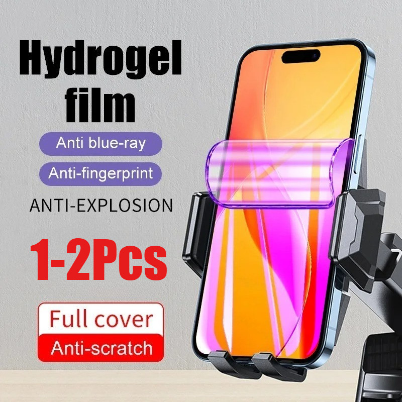 1-2 ชิ้นป้องกันหน้าจอ Matte ฟิล์มสําหรับ iPhone 16 16e 17 17e Pro Max Plus Anti Fall Anti Spy ความเป