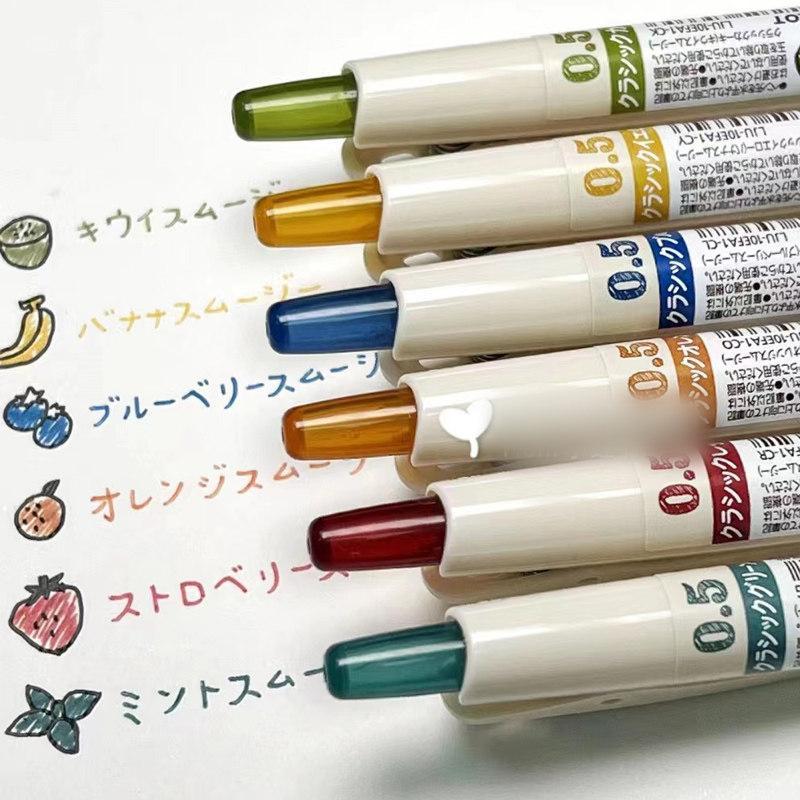 Anniversary Limited Edition PILOT PILOT น้ําน้ําผลไม้ปากกา Retro สี Smoothie Press Pen.mm สีสําหรับโ