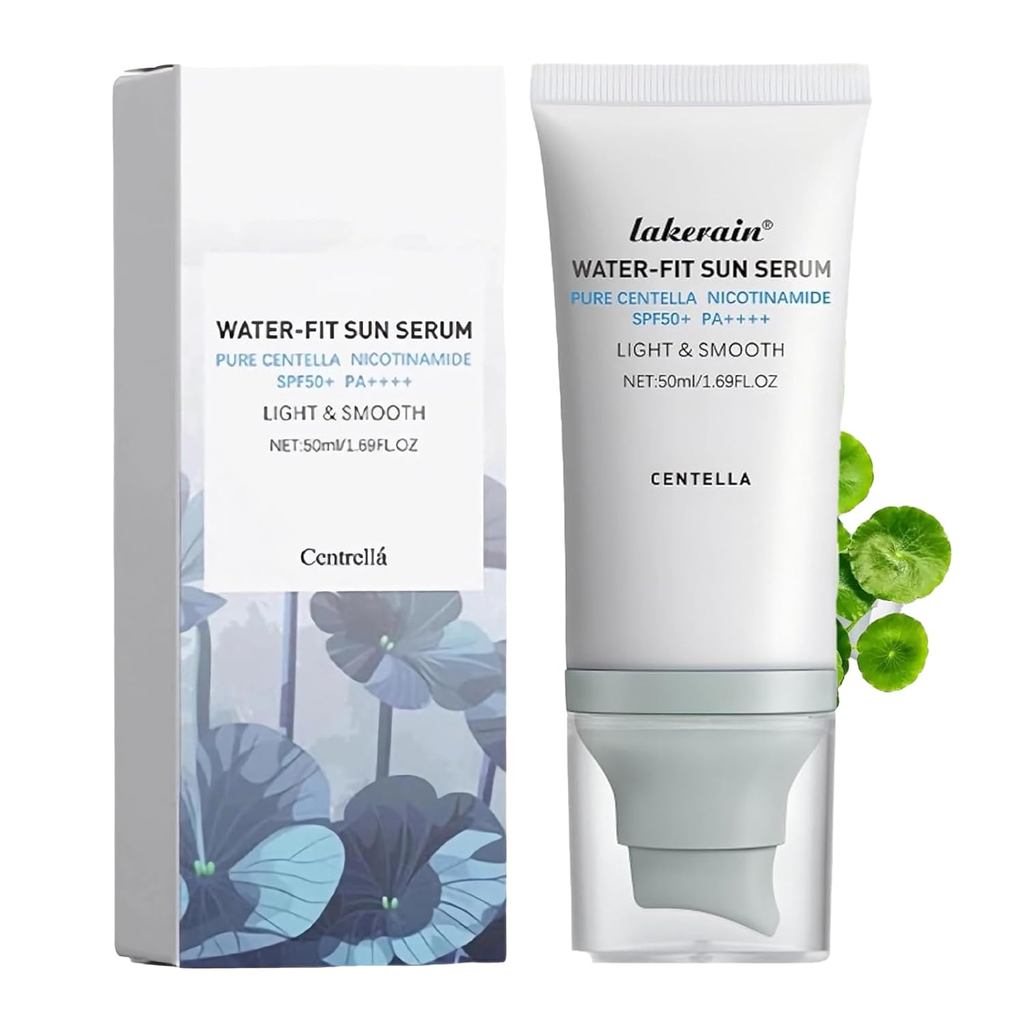 Centella Sunscreen SPF50+ PA++++, Long-Lasting Protection&Water-Fit Sun Serum, Madagascar Centella S