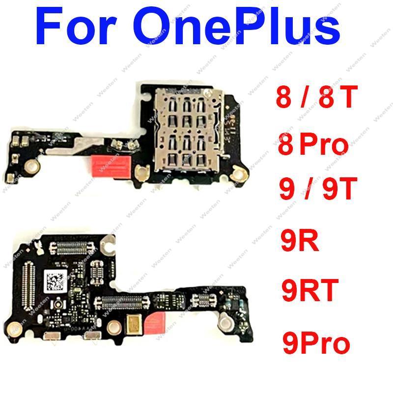 สําหรับ OnePlus OnePlus 1 + 8 8Pro 8T 9 9Pro 9T 9R 9RT ซิมการ์ดถาด Reader Slot Socket Board Connecto
