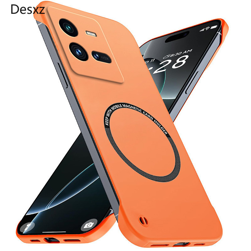 Desxz หรูหราแม่เหล็ก Slim สําหรับ VIVO iQOO 10 Pro iQOO10 10Pro V2218A เคสโทรศัพท์ Matte Anti-Scratc