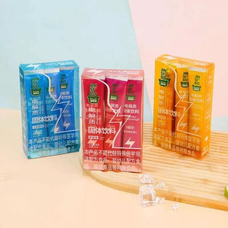 Jinsibo Electrolyte Solid Drink Caman รสส้มรสส้มโอรสพีชกีฬา Brewing อาหารเสริม Electrolyte Water Sna