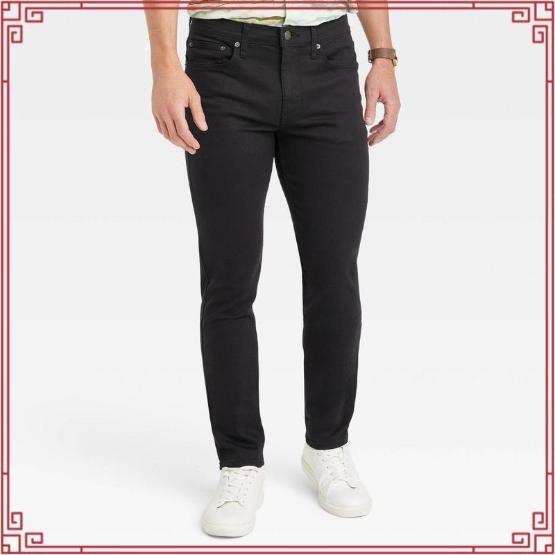 Legal Age J-009 Garment Jeans Indigo Navy - กางเกงขายาวผู้ชาย Slimfit Hard Denim Jeans