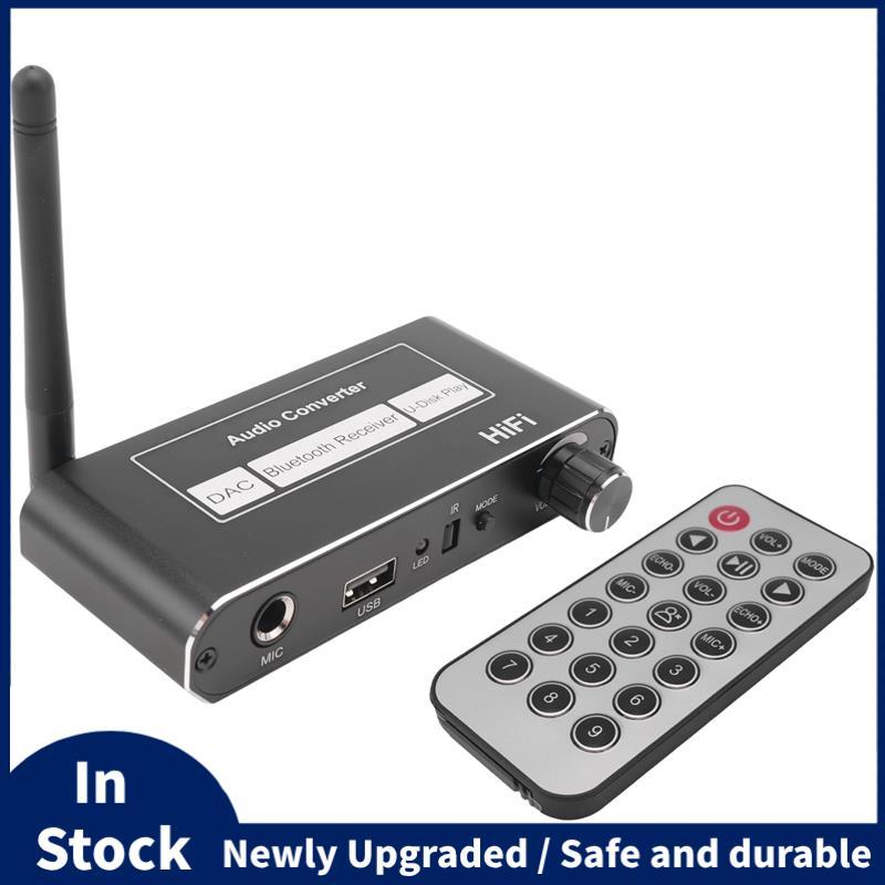 Wireless HIFI Converter บลูทูธ 5.2 ตัวรับสัญญาณเสียง Coaxial ถึง R/L 3.5 มม.อะแดปเตอร์ Aux พร้อม U D