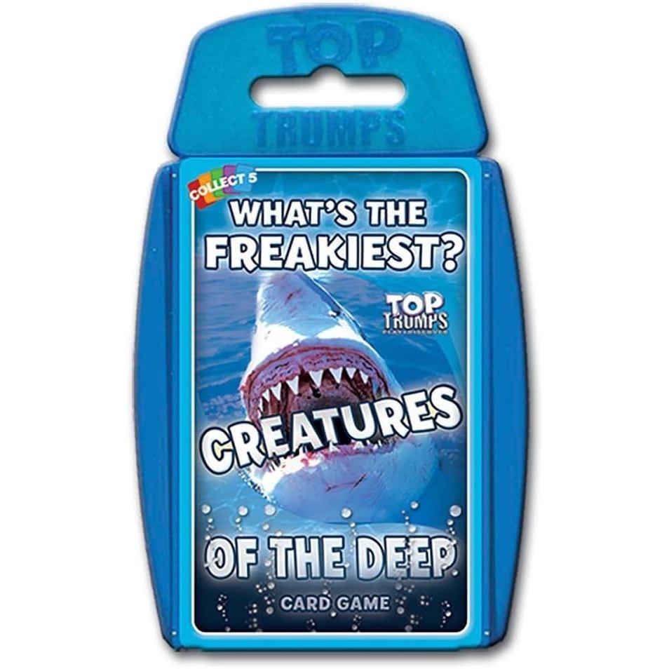 Top Trumps Creatures of The Deep Classic Card Game, Learn Facts About The Blue Blubber Jellyfish, Oc