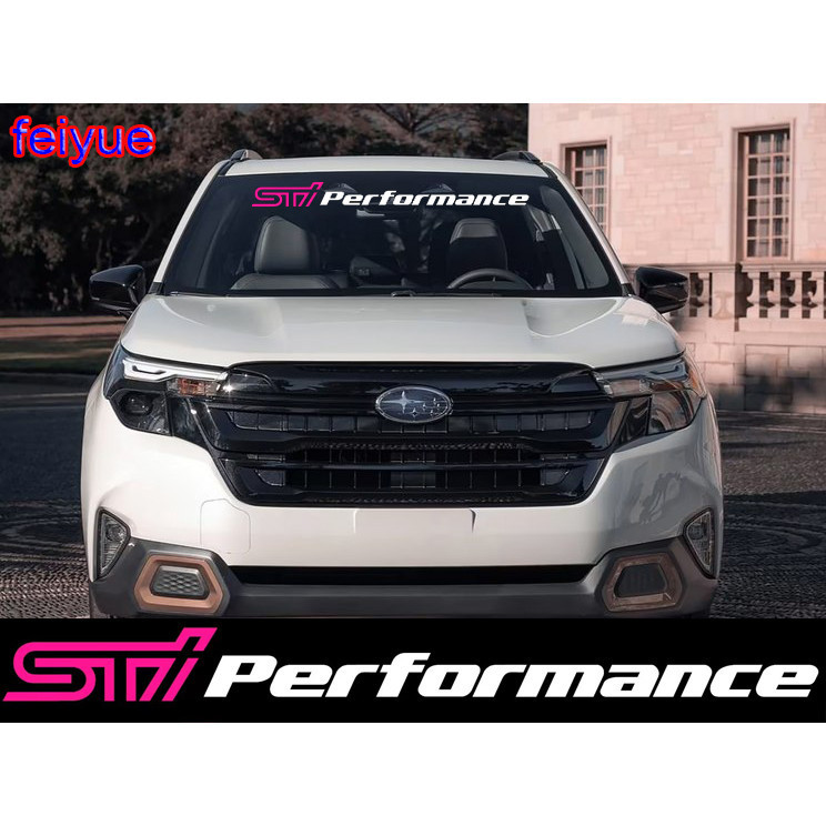 1PCS STI Performance กระจกรถยนต์สติกเกอร์สําหรับ Subaru BRZ XV LEGACY Forester Outback Rally WRX WRC